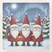 Nighttime Norway Nisse, Coaster ガラスコースター (正面)