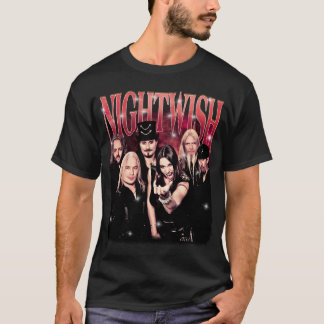 Nightwish - フィンランドのシンフォニックメタルバンド tシャツ