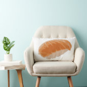 Nigiriのサーモンピンクの寿司 ランバークッション (椅子)