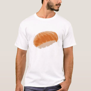 Nigiriのサーモンピンクの寿司 Tシャツ