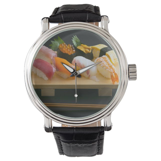 Nigiri Parade – Classic Sushi Timepiece 腕時計 (正面)