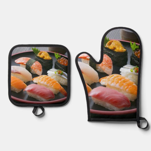 Nigiri Roundtable – Festive Flavor for Every Dish 鍋つかみ&鍋敷きセット (正面)