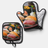 Nigiri Roundtable – Festive Flavor for Every Dish 鍋つかみ&鍋敷きセット (正面/裏面)