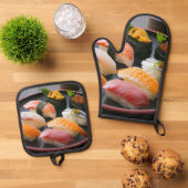 Nigiri Roundtable – Festive Flavor for Every Dish 鍋つかみ&鍋敷きセット (トップダウン)