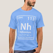 Nihonium要素（白） Tシャツ (正面)