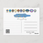 NiIMITZクラス夕食キャリア1975 - 2009 ポストカード (裏面)