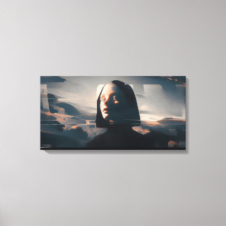 Niji Surreal Art: Hooded Enigma キャンバスプリント