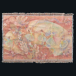 Nijino-Odori: A Rainbow Dance スローブランケット<br><div class="desc">Wrap yourself in the cozy warmth of a dreamlike world with this luxurious sherpa blanket. This captivating Japanese Nihonga masterpiece, titled "Nijino-Odori" (虹の踊り), poetically translates to "a rainbow dance." It depicts a graceful group of ballerinas twirling amidst a fantastical world of flowers, like dancing sugar confections moving in perfect harmony....</div>