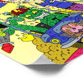 NikのPLAポスター（黄色の背景） ポスター (角)