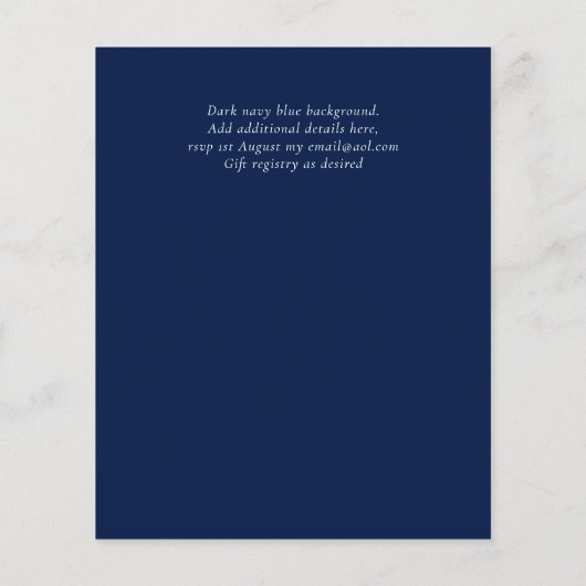 NIKAHイスラムビスミラ結婚式招待状予算 (裏面)