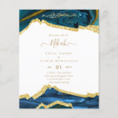 NIKAHイスラムビスミラ結婚式招待状予算 (正面)