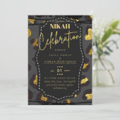 NIKAHイスラムビスミラ結婚式招待状予算 招待状 (スタンド正面)