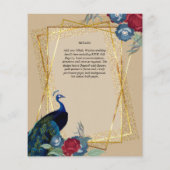 NIKAHピーコックフローラ金ゴールドフレームイ結婚スラーム チラシ (裏面)