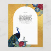 NIKAHピーコックフローラ金ゴールドフレームイ結婚スラームFl チラシ (裏面)