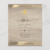 NIKAH – イスラム結婚式招待状書道 (正面)