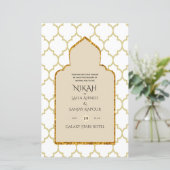 NIKAH – イスラーム華美モスク金ゴールド結婚ズ (スタンド正面)