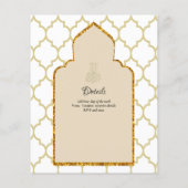 NIKAH – イスラーム華美モスク金ゴールド結婚ズ チラシ (裏面)