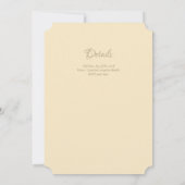 NIKAH – イスラーム華美モスク金ゴールド結婚ズ 招待状 (裏面)