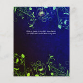 NIKAH – ピーコックブルー結婚式招待状イスラム チラシ (裏面)