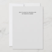 NIKAH - bUDGET結婚式招待状シルバースパークル (裏面)