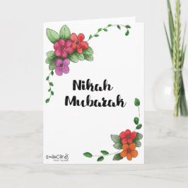 Nikah Mubarak Simple カード