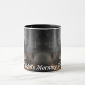 Nikhil's Morning Teaカスタマイズ可パーソナライズされた能 マグカップ (中央)