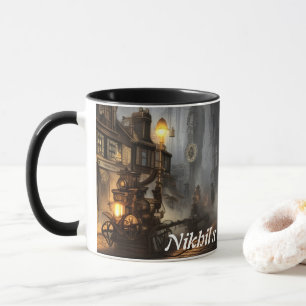 Nikhil's Morning Teaカスタマイズ可パーソナライズされた能 マグカップ