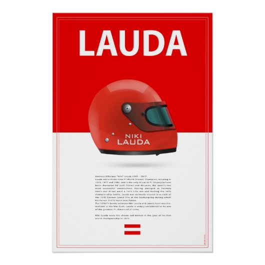 Niki Lauda Helmet ポスター (正面)