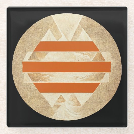 Nikias Logo ガラスコースター (正面)