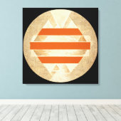 Nikias Logo キャンバスプリント (インサイチュ (ウッドフロア))