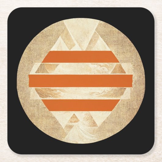 Nikias Logo スクエアペーパーコースター (正面)