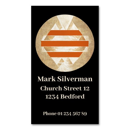 Nikias Logo マグネット名刺 (正面縦)