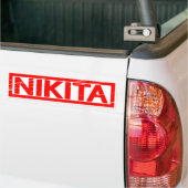 Nikitaのスタンプ バンパーステッカー (トラック上)