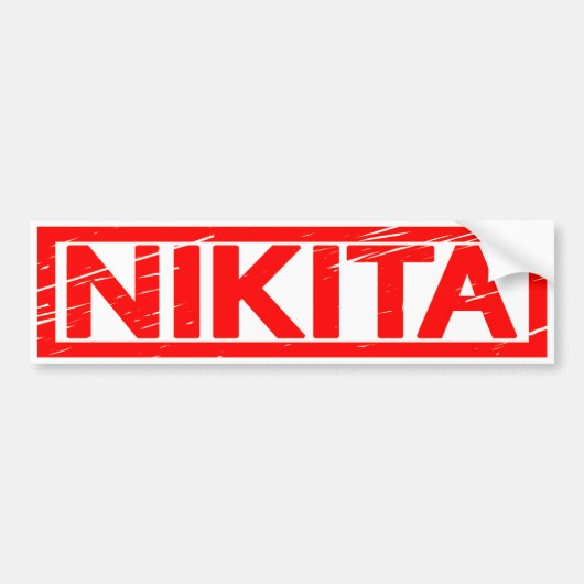Nikitaのスタンプ バンパーステッカー (正面)