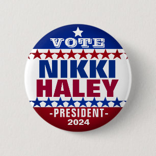 Nikki Haley社長2024キャンペーンボタン 缶バッジ