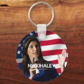 Nikki Haley社長2024年 キーホルダー (正面)