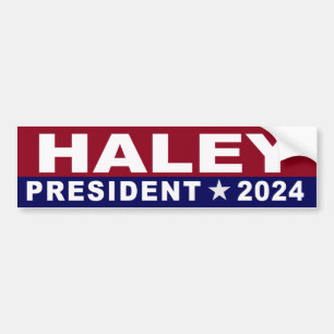 Nikki Haley社長2024年 バンパーステッカー