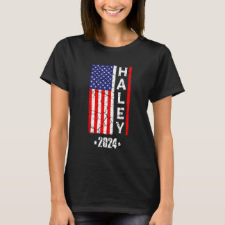 Nikki Haley 2024レトロヴィンテージアメリカ国旗 Tシャツ