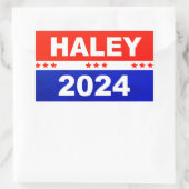 Nikki Haley 2024社長 長方形シール (バッグ)