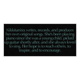 Nikkitanixxの広告宣伝のしおり ラックカード