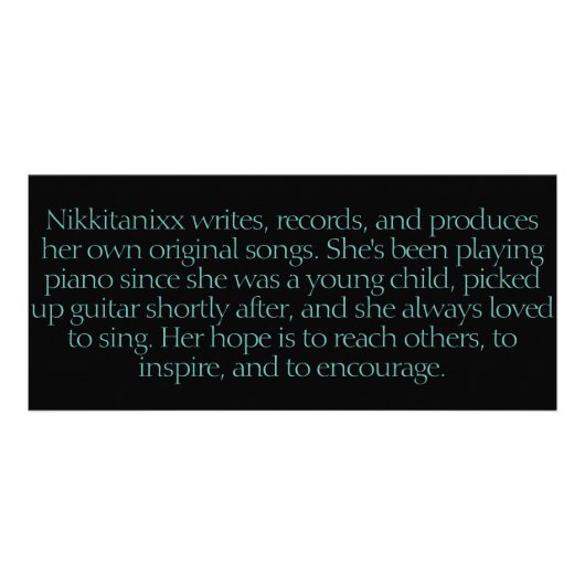 Nikkitanixxの広告宣伝のしおり ラックカード (裏面)