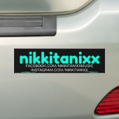 Nikkitanixxの広告宣伝 バンパーステッカー (車上)