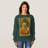 Nikko the Dog Christmas Sweatshirt  スウェットシャツ (正面フル)