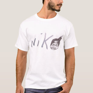Nikoのロゴのワイシャツ Tシャツ