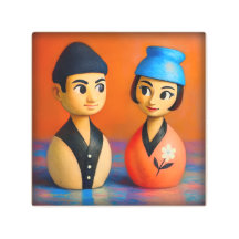 NIKO AND HANA ウォールアート 20cm x 20cm