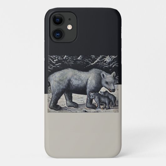 Niko Pirosmani – 白クマとカブ Case-Mate iPhoneケース (裏面)