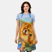 NIKO the Chow All-Over Print Apron エプロン (着用した状態)