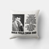 Nikola Teslaの科学者は即座に狙わない クッション (裏面)