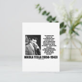Nikola Teslaの科学者は即座に狙わない ポストカード (スタンド正面)