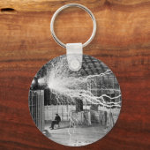 Nikola Teslaはコロラド州春研究所で1899年。 キーホルダー (正面)